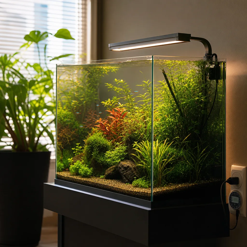 Adjustable photoperiod controlled by a lighting timer