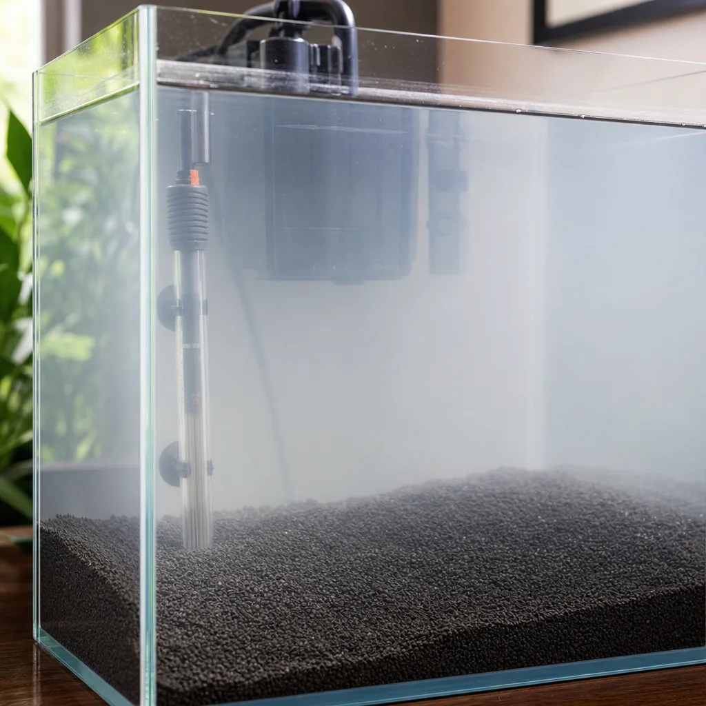 New cloudy aquarium during nitrogen cycle startup