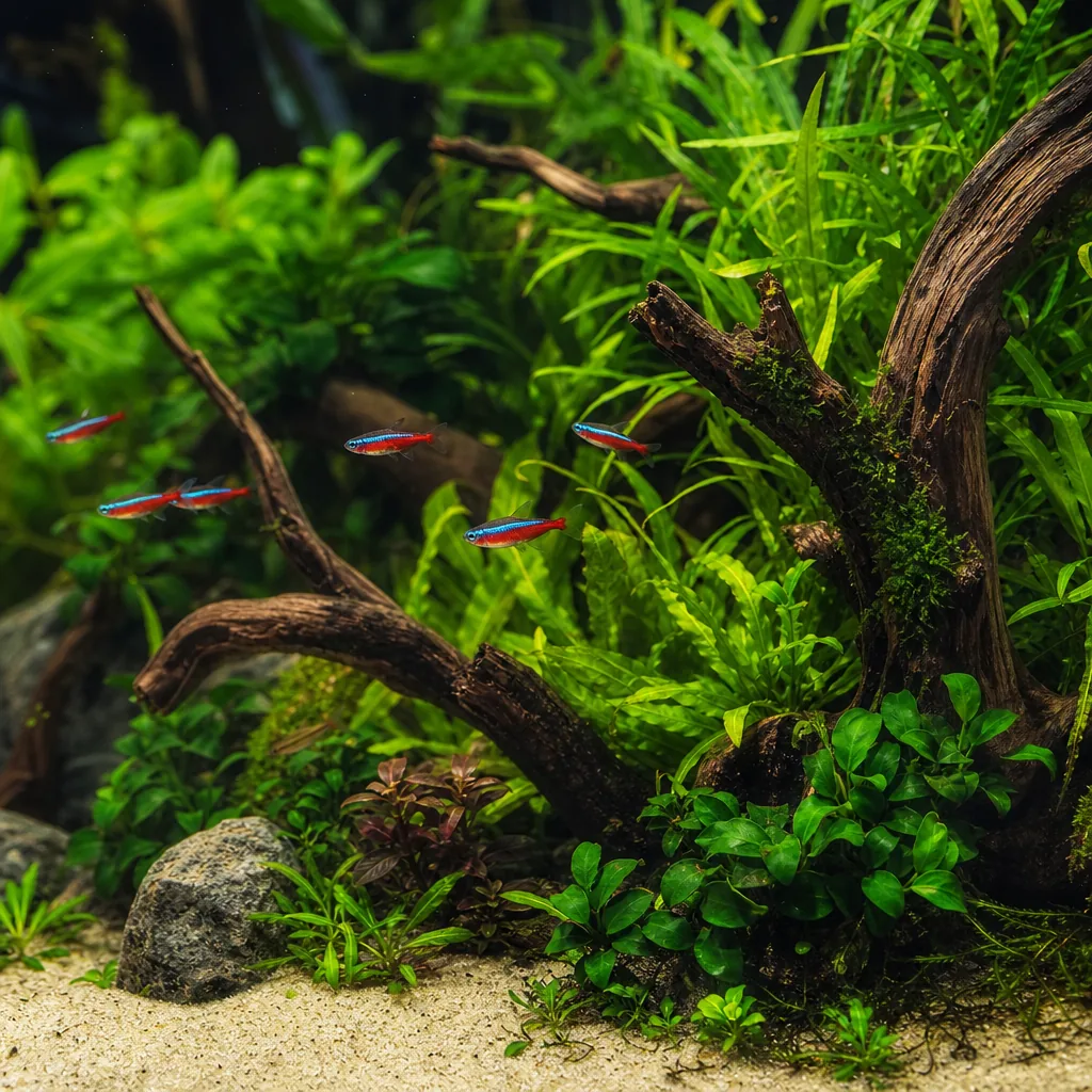 Healthy established aquarium after the cycle completes