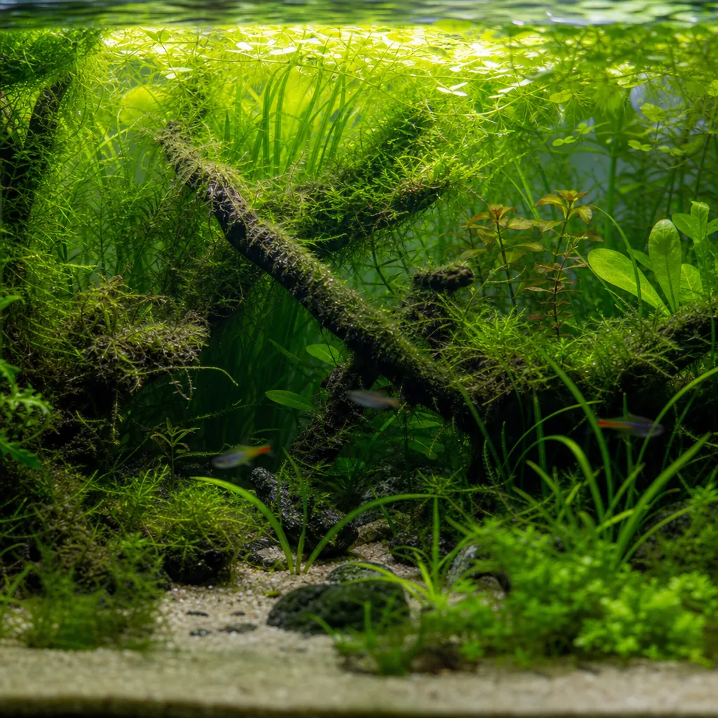 Mature low-tech tank grown in over time