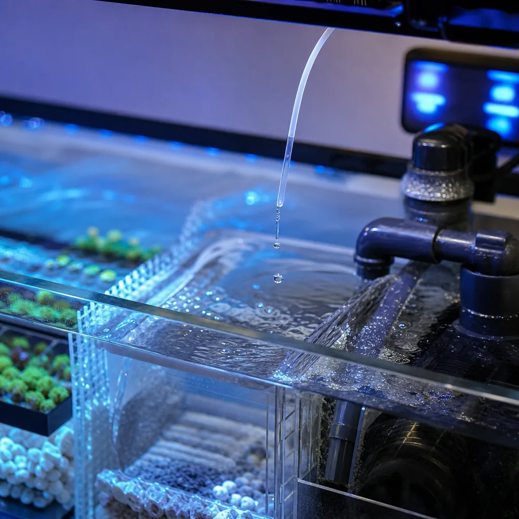 Dosing supplement into a reef aquarium sump