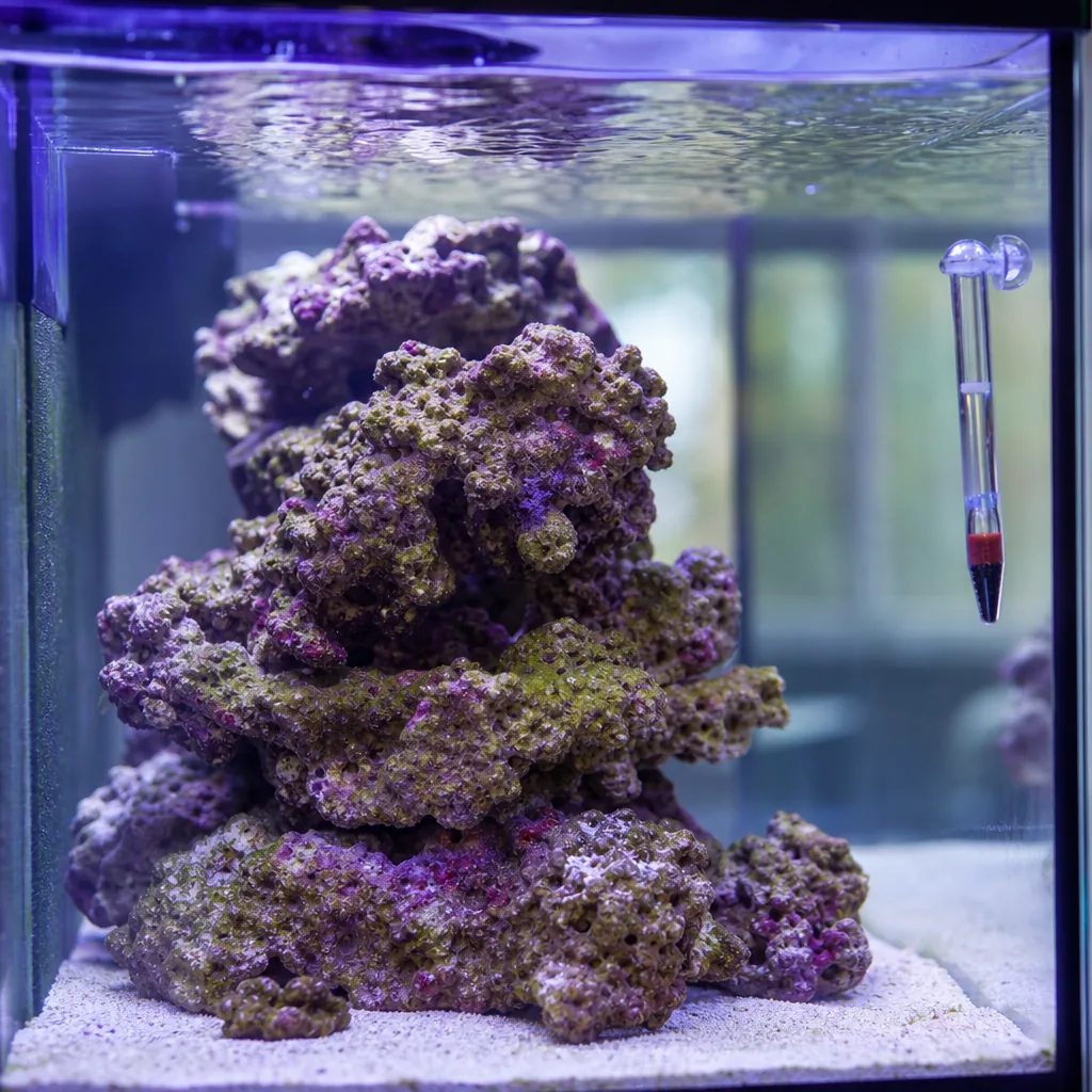 Cycling a saltwater tank with live rock