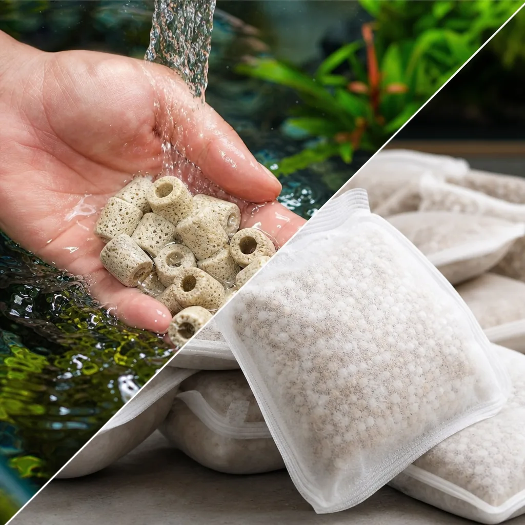 Reusing rinsed ceramic biomedia instead of cartridges