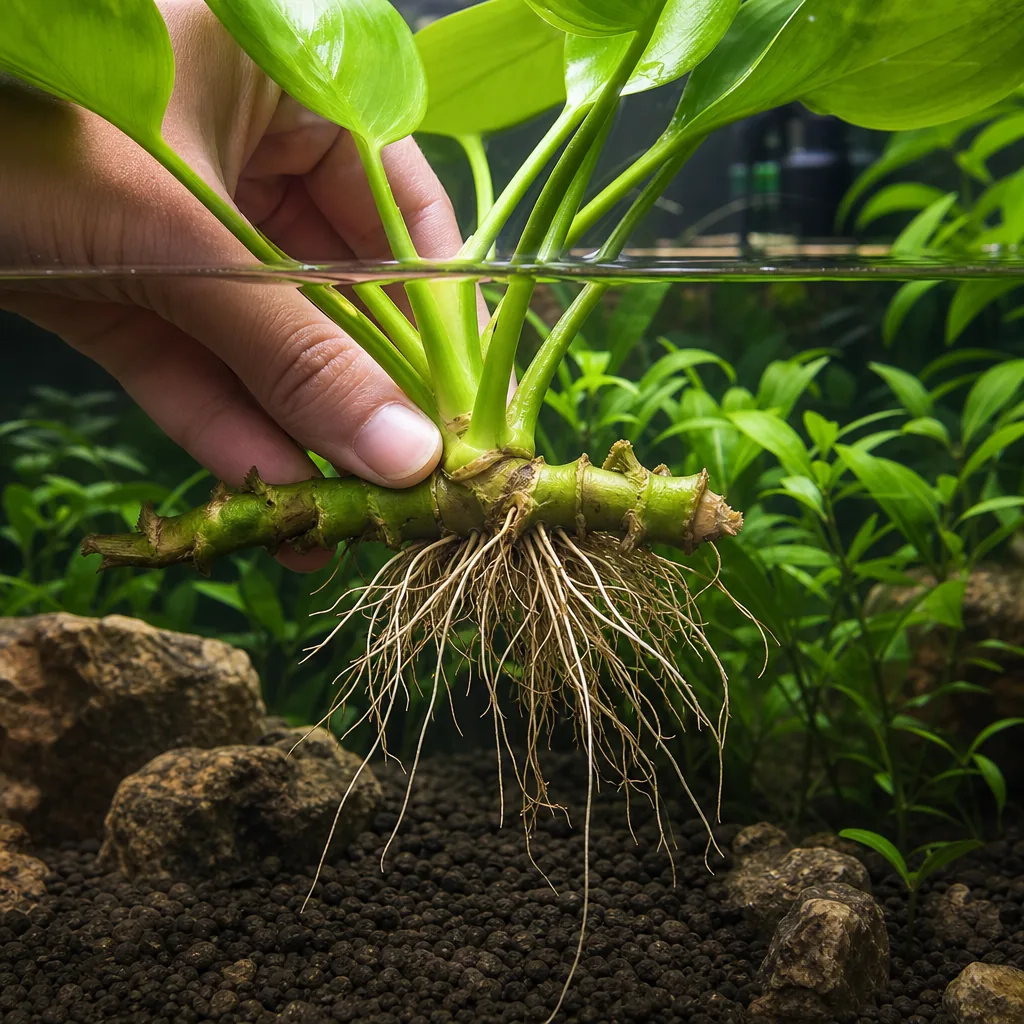 Common mistake of planting a rhizome too deep